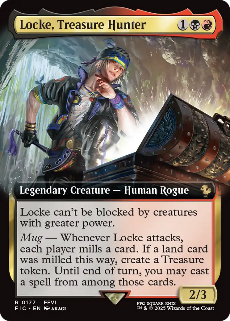 Locke, Treasure Hunter (Extended Art) [FINAL FANTASY Commander] | Galactic Gamez