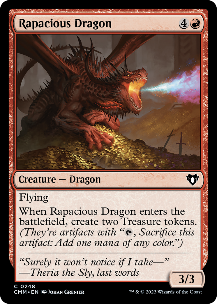 Rapacious Dragon [Commander Masters] | Galactic Gamez