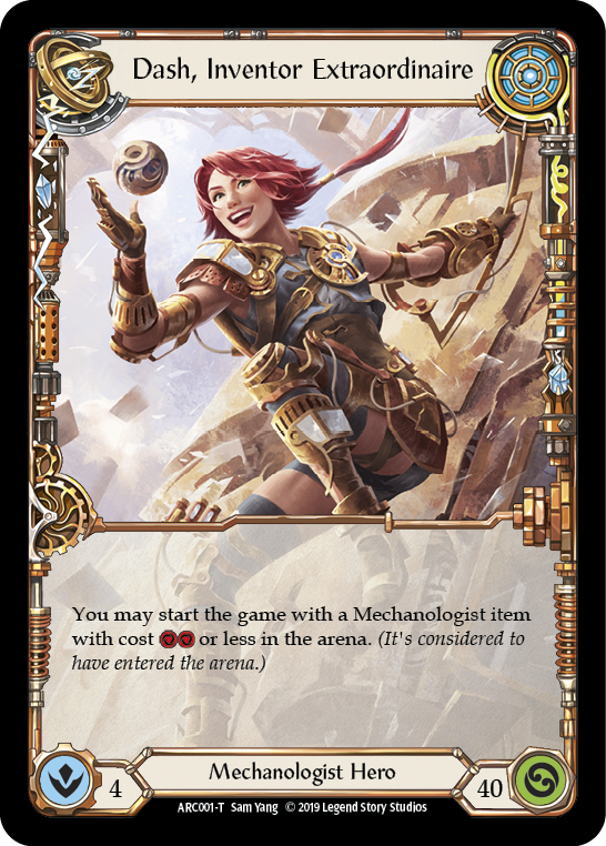 Dash // Dash, Inventor Extraordinaire [ARC002-T // ARC001-T] (Arcane Rising)  1st Edition Normal | Galactic Gamez