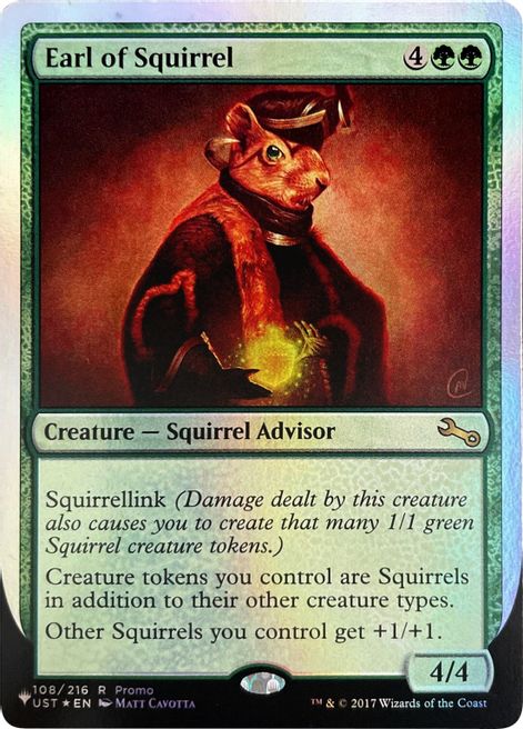 Earl of Squirrel (Unfinity Foil Edition) [The List] | Galactic Gamez