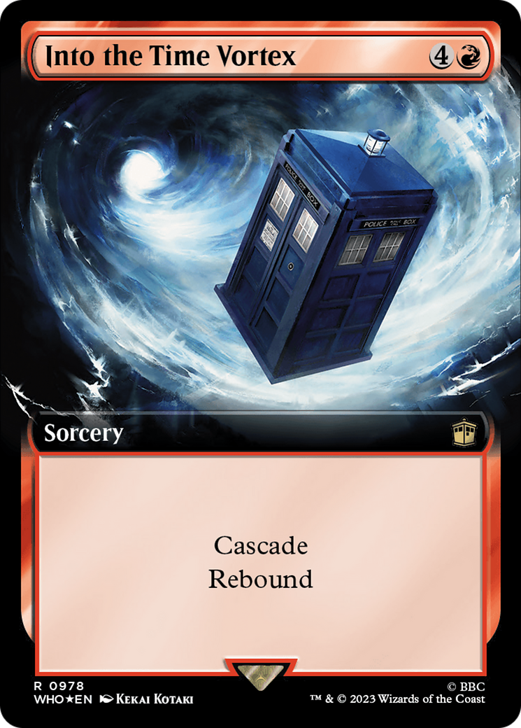 Into the Time Vortex (Extended Art) (Surge Foil) [Doctor Who] | Galactic Gamez