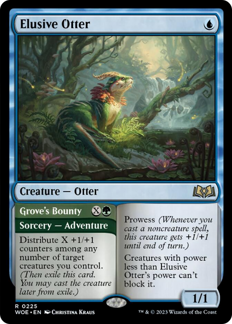 Elusive Otter // Grove's Bounty [Wilds of Eldraine] | Galactic Gamez