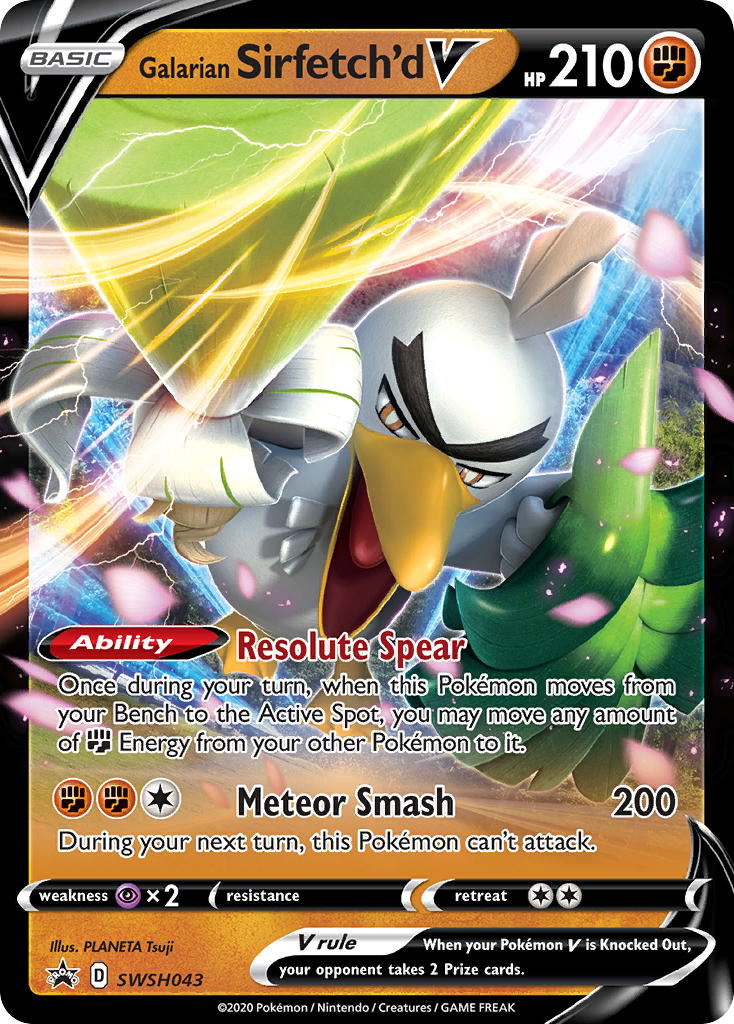 Galarian Sirfetch'd V (SWSH043) [Sword & Shield: Black Star Promos] | Galactic Gamez