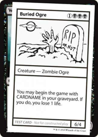 Buried Ogre (2021 Edition) [Mystery Booster Playtest Cards] | Galactic Gamez