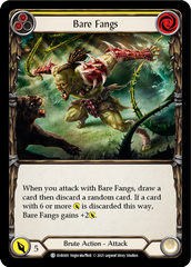 Bare Fangs (Yellow) [EVR009] (Everfest)  1st Edition Rainbow Foil | Galactic Gamez