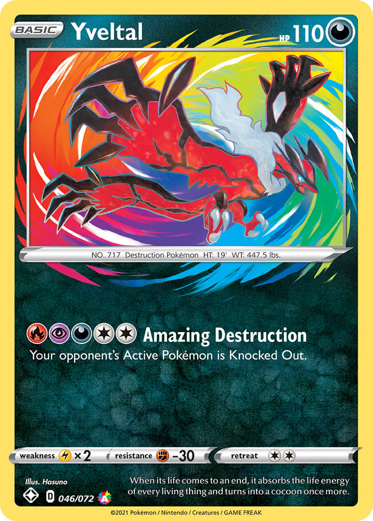Yveltal (046/072) [Sword & Shield: Shining Fates] | Galactic Gamez