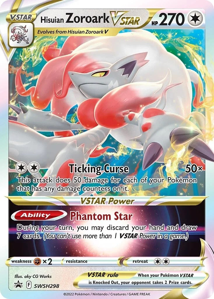 Hisuian Zoroark VSTAR (SWSH298) (Jumbo Card) [Sword & Shield: Lost Origin] | Galactic Gamez