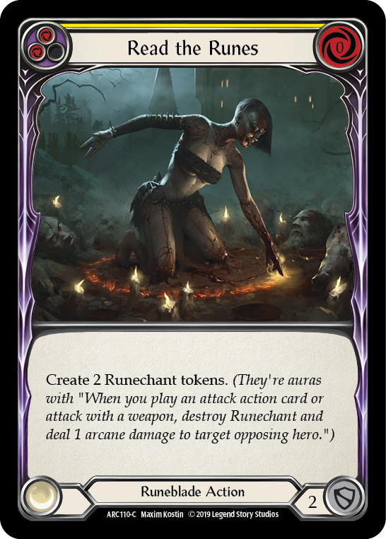 Read the Runes (Yellow) [ARC110-C] (Arcane Rising)  1st Edition Normal | Galactic Gamez