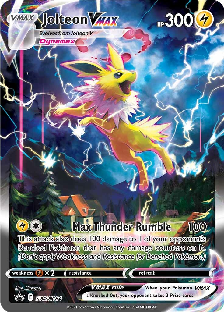 Jolteon VMAX (SWSH184) [Sword & Shield: Black Star Promos] | Galactic Gamez