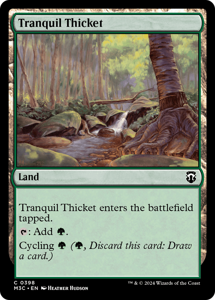 Tranquil Thicket (Ripple Foil) [Modern Horizons 3 Commander] | Galactic Gamez