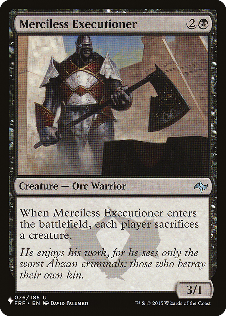 Merciless Executioner [The List] | Galactic Gamez