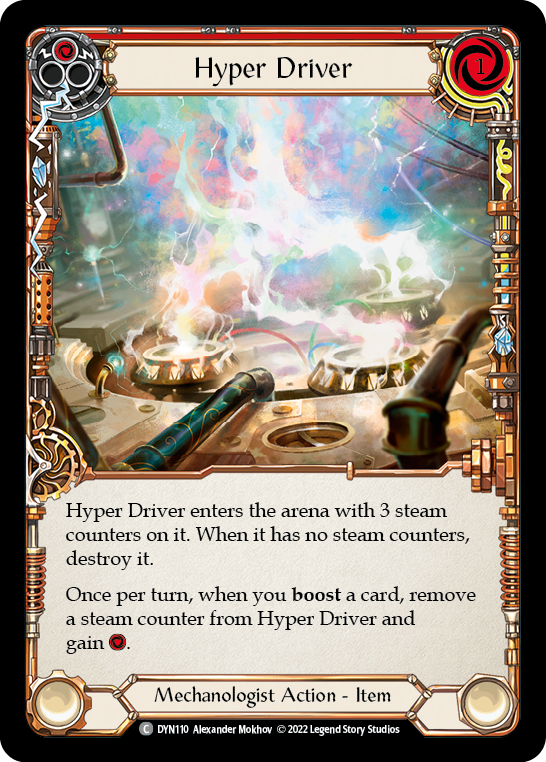 Hyper Driver (Red) [DYN110] (Dynasty)  Cold Foil | Galactic Gamez