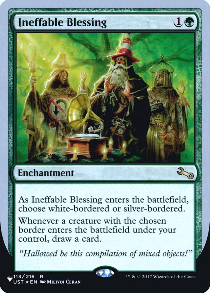 Ineffable Blessing (Bordered) (Unfinity Foil Edition) [The List] | Galactic Gamez