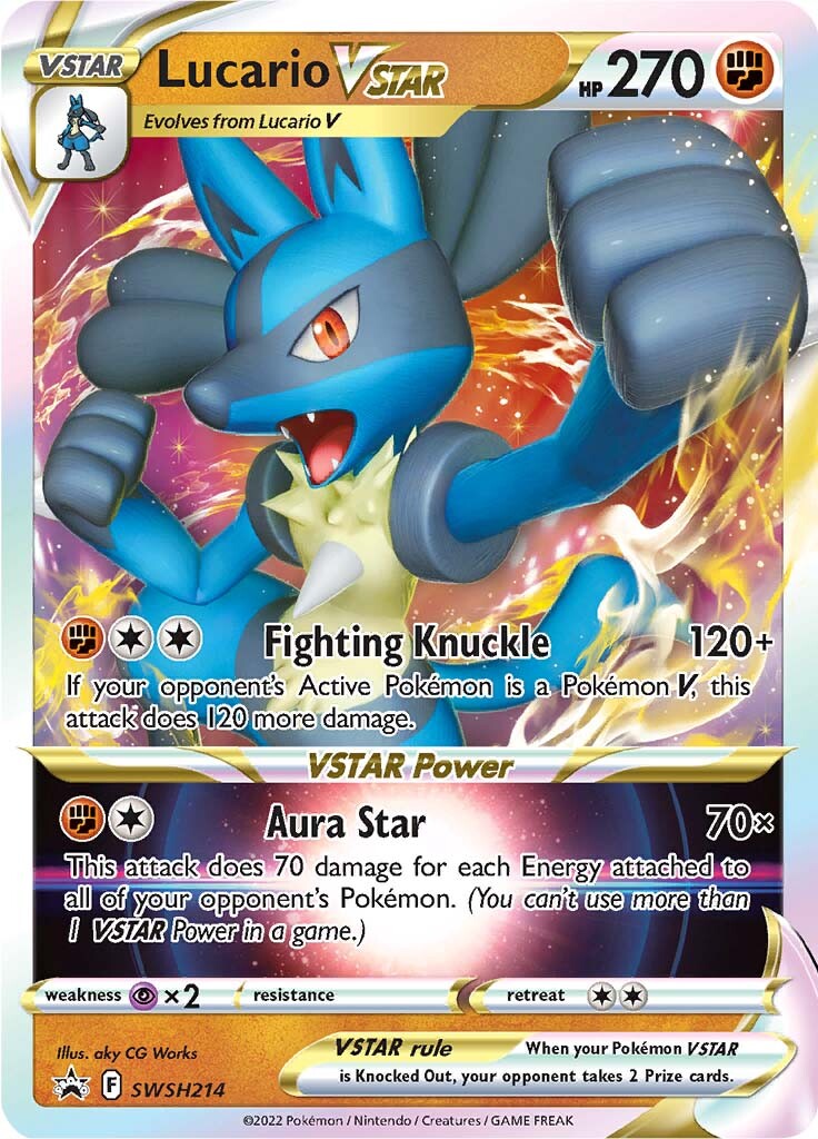 Lucario VSTAR (SWSH214) [Sword & Shield: Black Star Promos] | Galactic Gamez