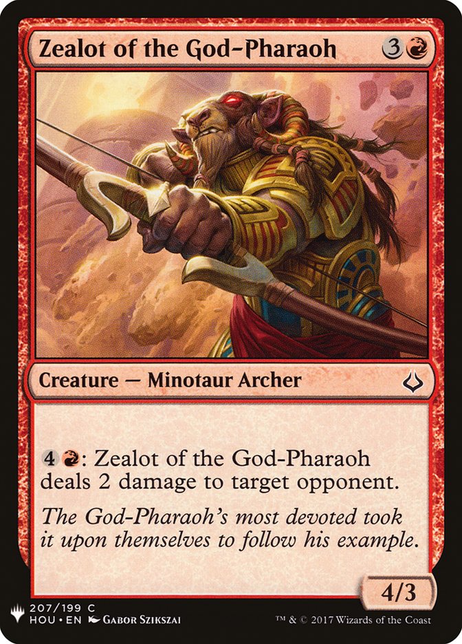 Zealot of the God-Pharaoh [Mystery Booster] | Galactic Gamez