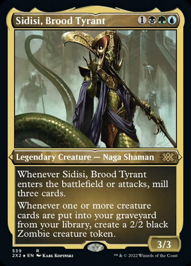 Sidisi, Brood Tyrant (Foil Etched) [Double Masters 2022] | Galactic Gamez