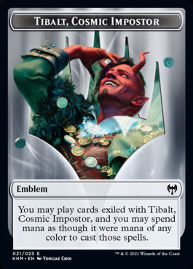 Tibalt, Cosmic Impostor Emblem [Kaldheim Tokens] | Galactic Gamez