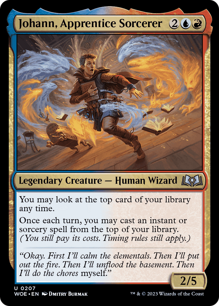 Johann, Apprentice Sorcerer [Wilds of Eldraine] | Galactic Gamez