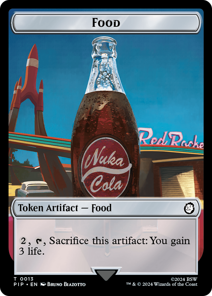 Food (0013) // Wasteland Survival Guide Double-Sided Token [Fallout Tokens] | Galactic Gamez