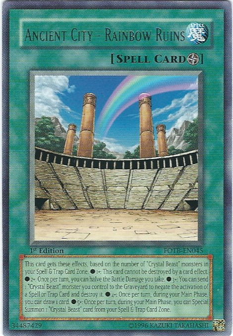 Ancient City - Rainbow Ruins [FOTB-EN045] Rare | Galactic Gamez