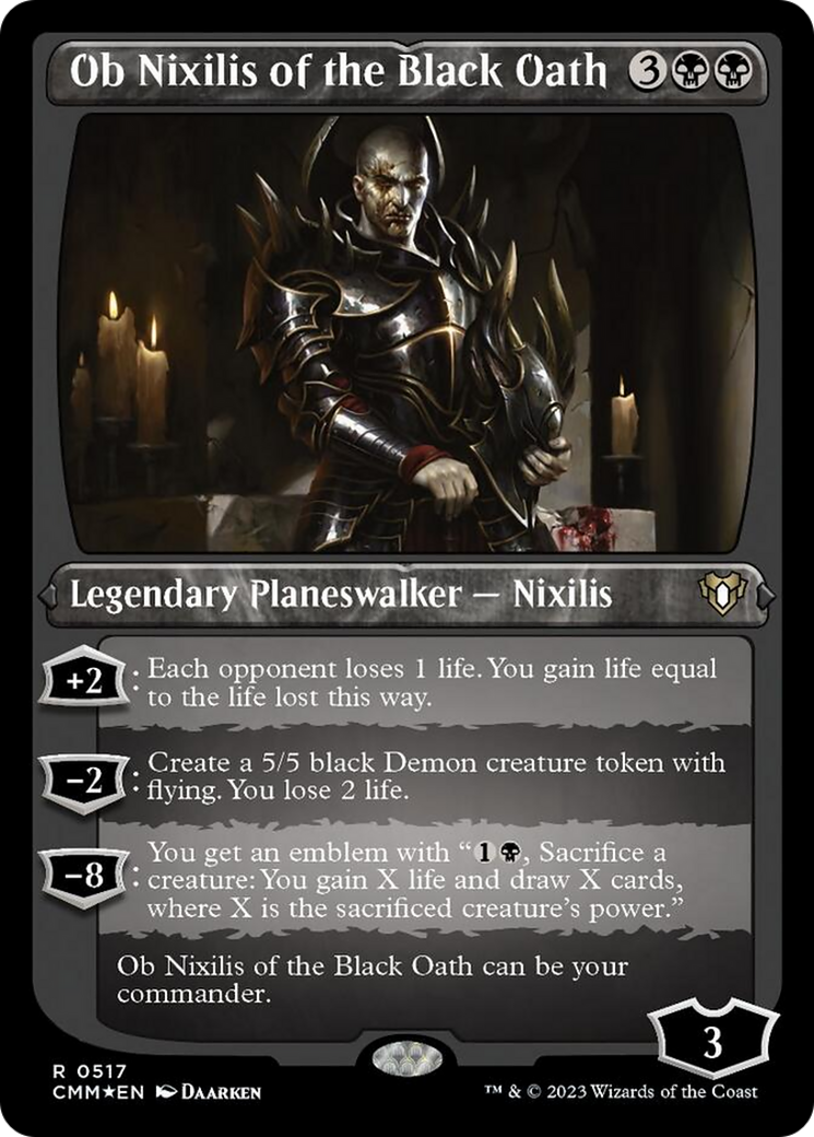 Ob Nixilis of the Black Oath (Foil Etched) [Commander Masters] | Galactic Gamez