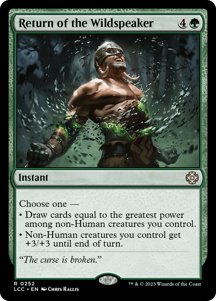 Return of the Wildspeaker [The Lost Caverns of Ixalan Commander] | Galactic Gamez