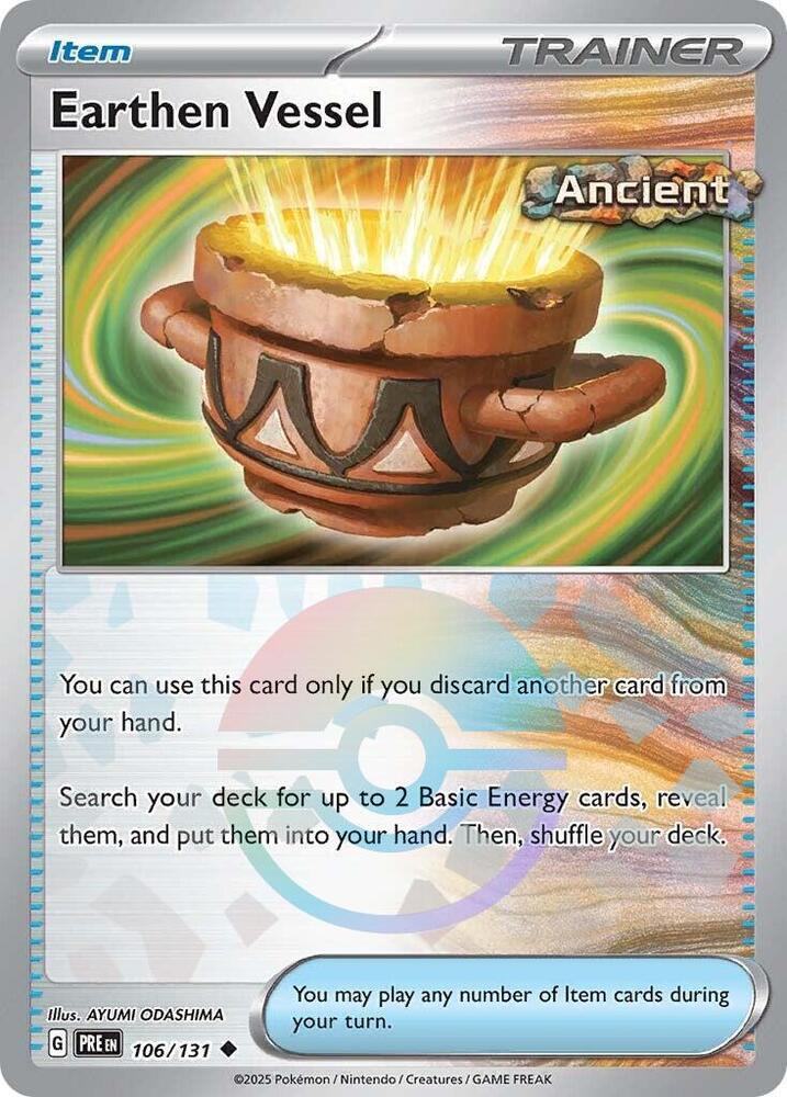 Earthen Vessel (106/131) (Poke Ball Pattern) [Scarlet & Violet: Prismatic Evolutions] | Galactic Gamez