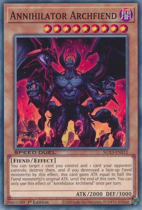 Annihilator Archfiend [SGX3-ENE11] Common | Galactic Gamez