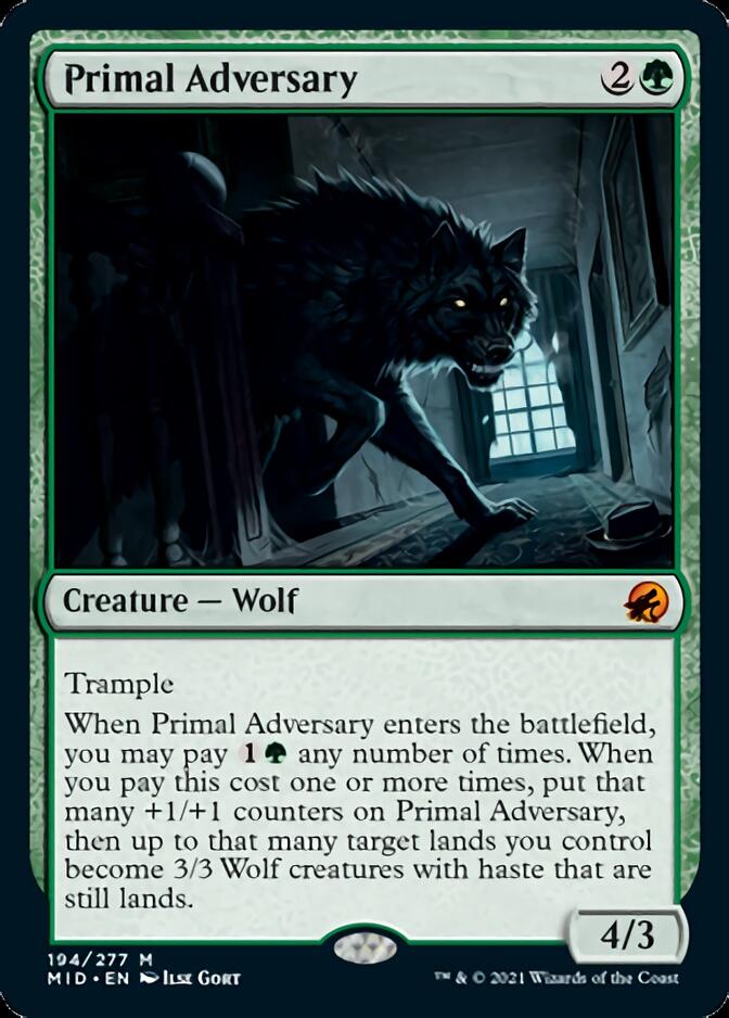 Primal Adversary [Innistrad: Midnight Hunt] | Galactic Gamez