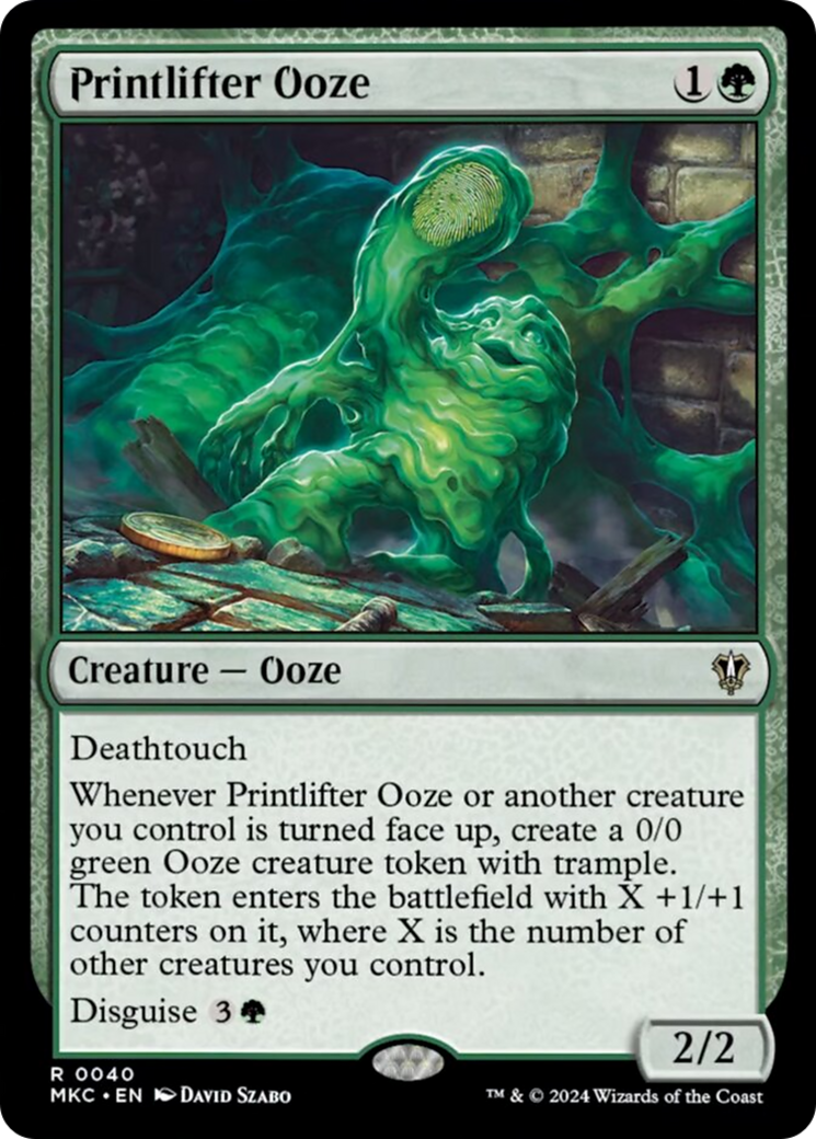 Printlifter Ooze [Murders at Karlov Manor Commander] | Galactic Gamez