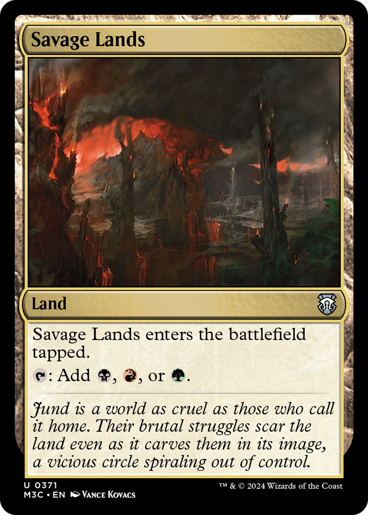 Savage Lands (Ripple Foil) [Modern Horizons 3 Commander] | Galactic Gamez