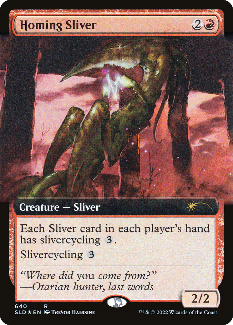 Homing Sliver (Extended Art) [Secret Lair Drop Promos] | Galactic Gamez