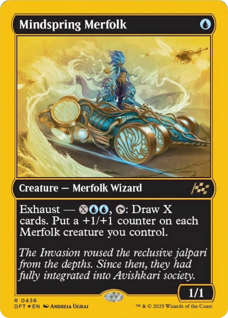 Mindspring Merfolk (First-Place Foil) [Aetherdrift] | Galactic Gamez