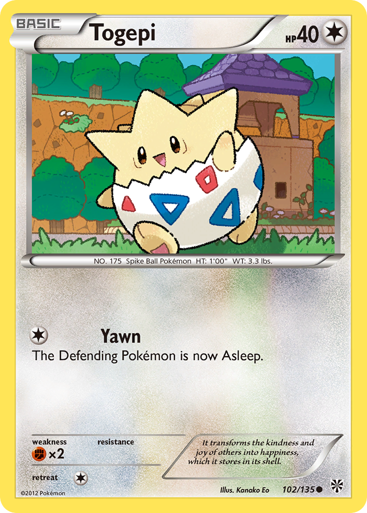 Togepi (102/135) [Black & White: Plasma Storm] | Galactic Gamez