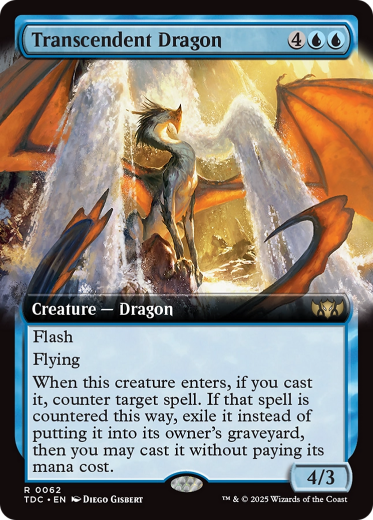 Transcendent Dragon (Extended Art) [Tarkir: Dragonstorm Commander] | Galactic Gamez