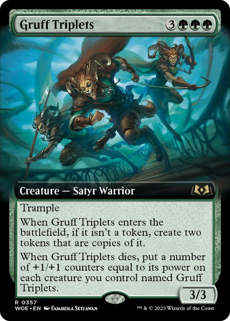 Gruff Triplets (Extended Art) [Wilds of Eldraine] | Galactic Gamez