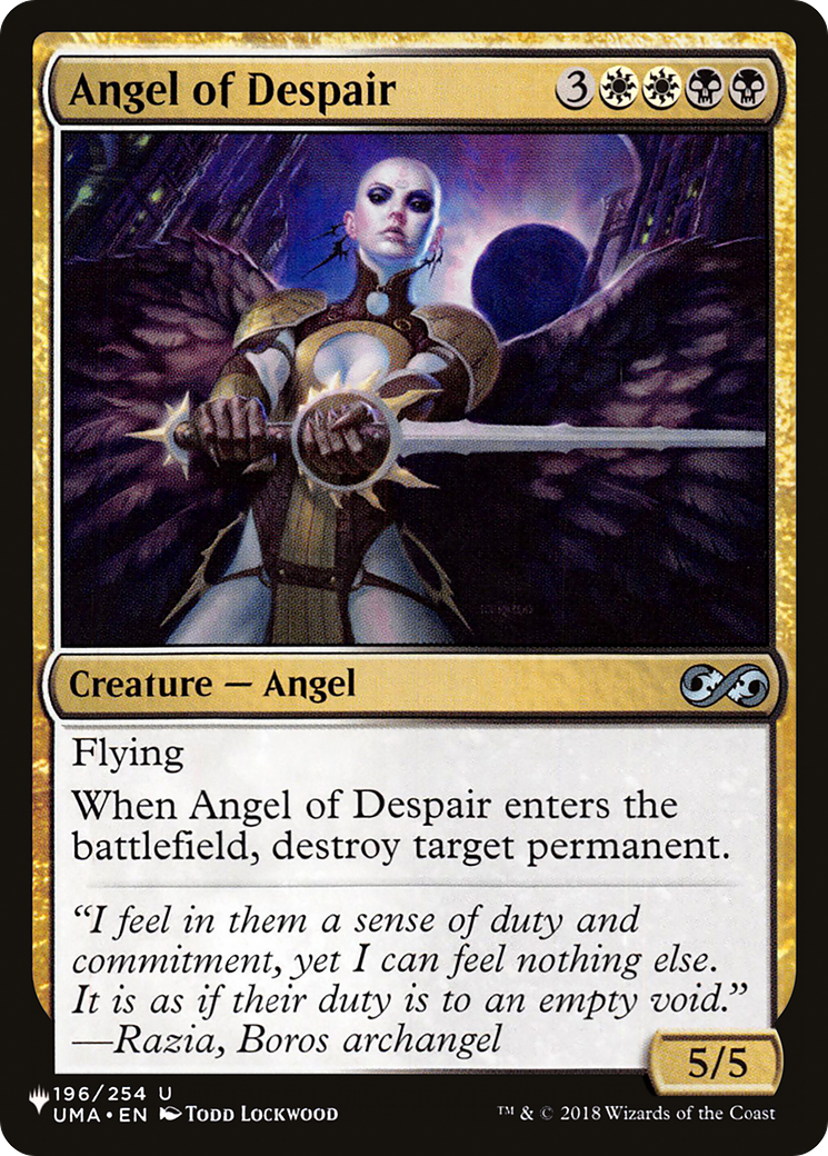 Angel of Despair [The List] | Galactic Gamez