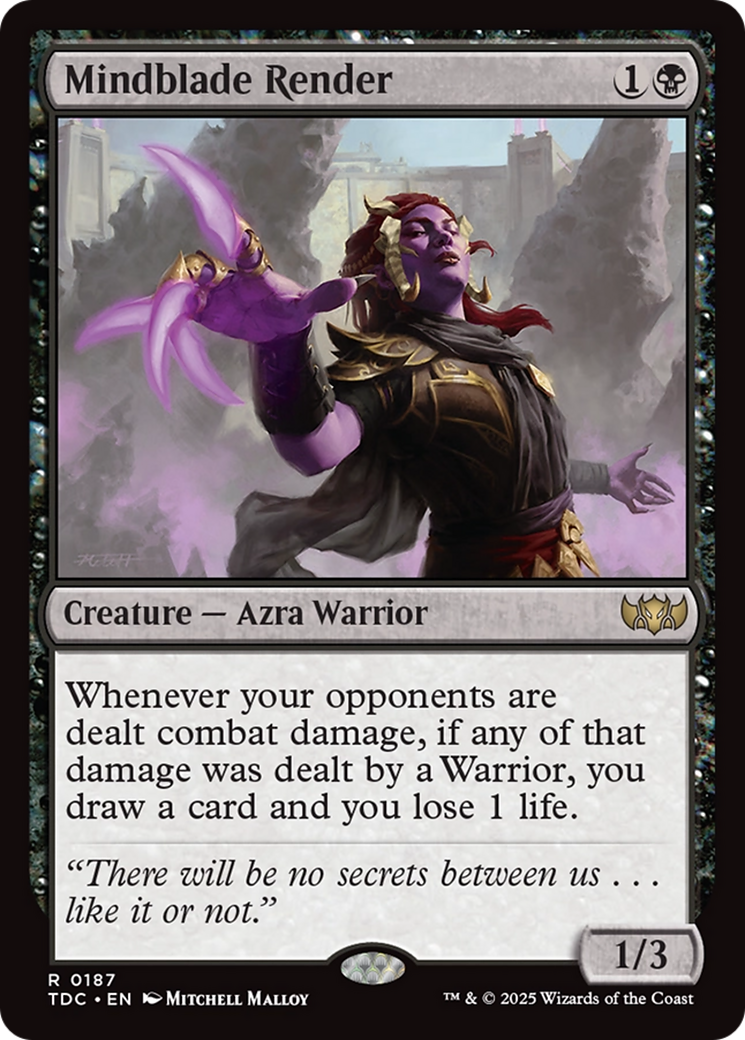 Mindblade Render [Tarkir: Dragonstorm Commander] | Galactic Gamez