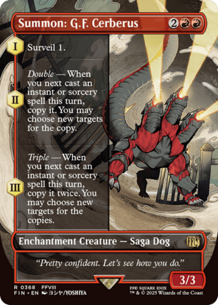 Summon: G.F. Cerberus (Borderless) [FINAL FANTASY] | Galactic Gamez