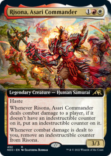 Risona, Asari Commander (Extended Art) [Kamigawa: Neon Dynasty] | Galactic Gamez