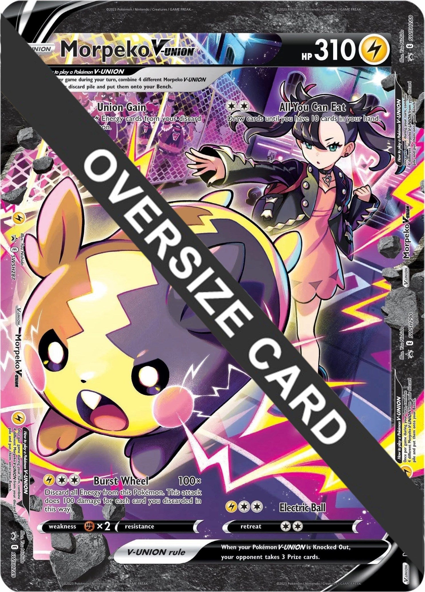 Morpeko V-UNION (SWSH287-290) (Jumbo Card) [Sword & Shield: Black Star Promos] | Galactic Gamez