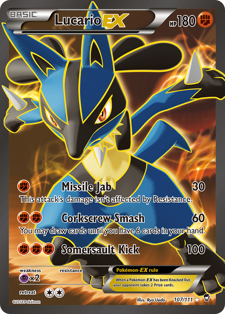 Lucario EX (107/111) [XY: Furious Fists] | Galactic Gamez