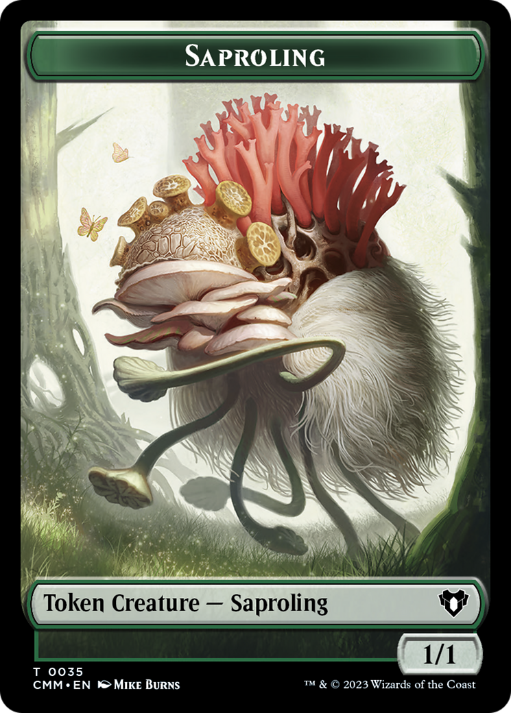 Saproling Token [Commander Masters Tokens] | Galactic Gamez