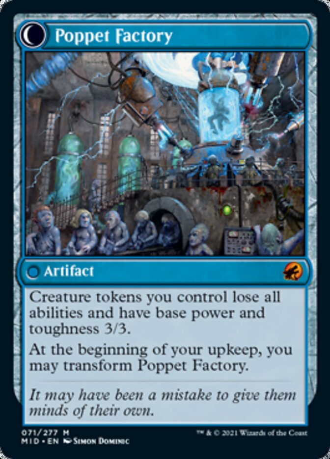 Poppet Stitcher // Poppet Factory [Innistrad: Midnight Hunt] | Galactic Gamez