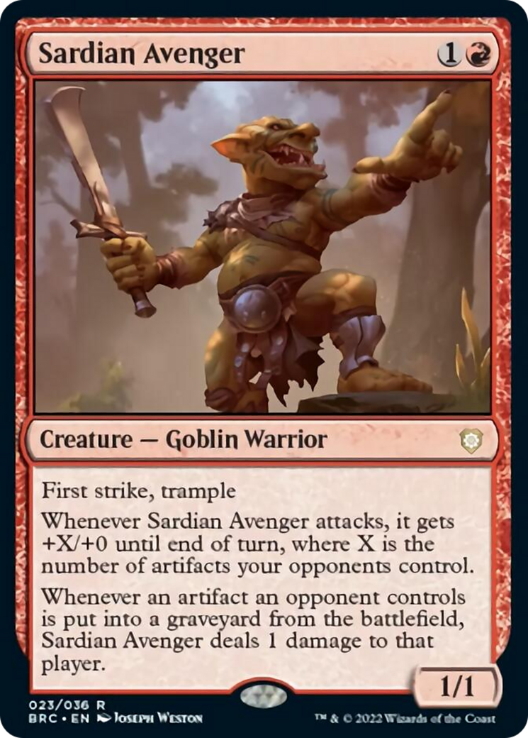 Sardian Avenger [The Brothers' War Commander] | Galactic Gamez
