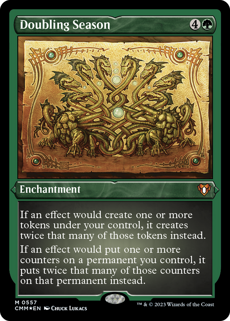 Doubling Season (Foil Etched) [Commander Masters] | Galactic Gamez
