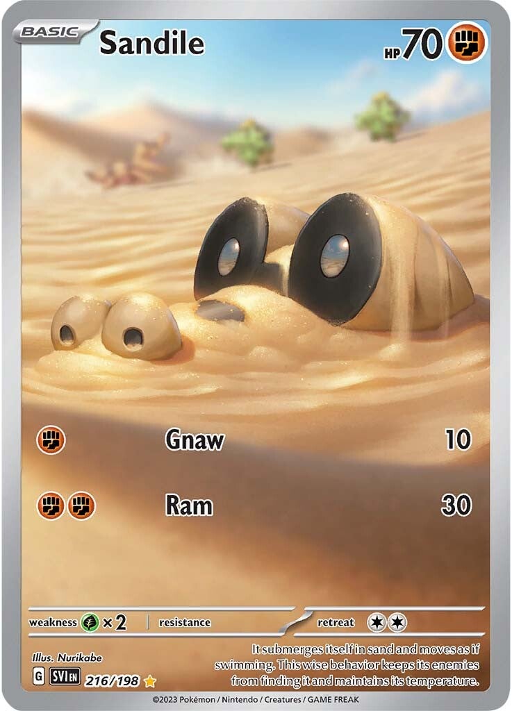 Sandile (216/198) [Scarlet & Violet: Base Set] | Galactic Gamez