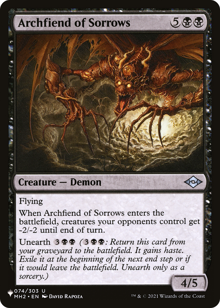 Archfiend of Sorrows [The List] | Galactic Gamez