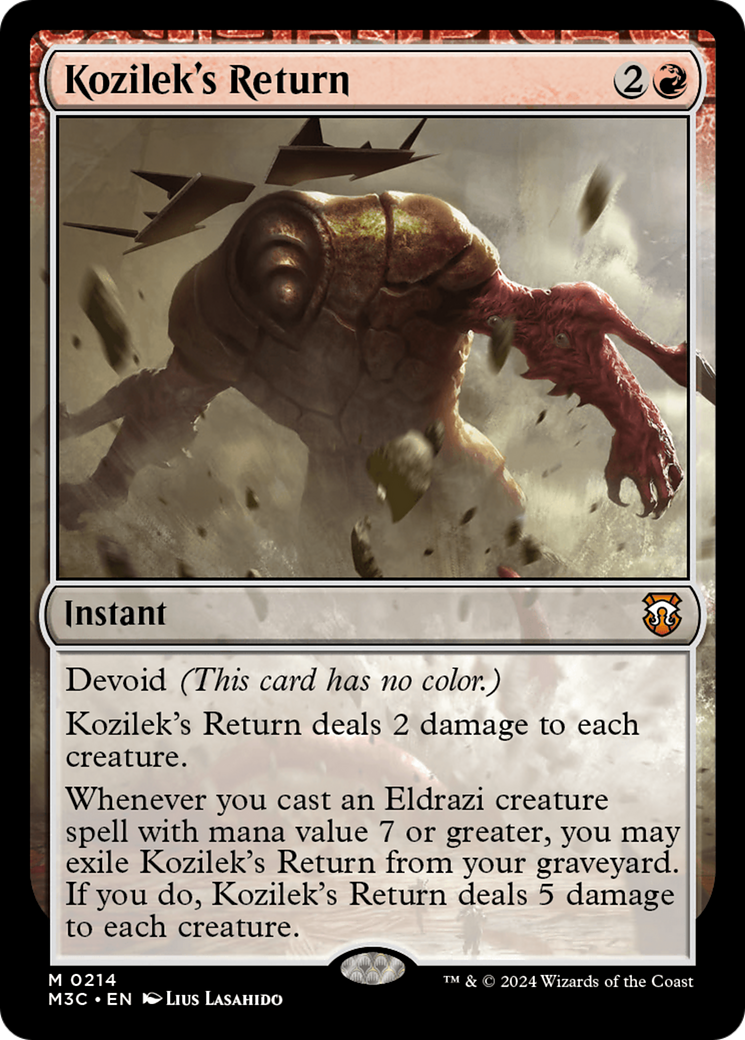 Kozilek's Return (Ripple Foil) [Modern Horizons 3 Commander] | Galactic Gamez