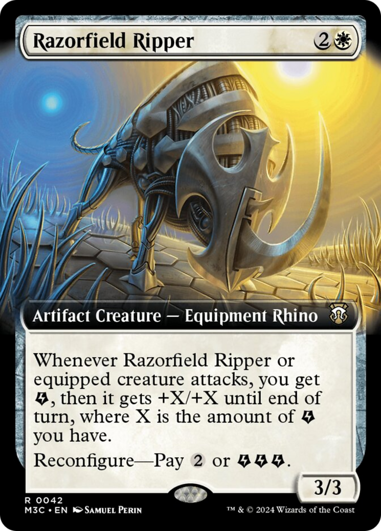 Razorfield Ripper (Extended Art) (Ripple Foil) [Modern Horizons 3 Commander] | Galactic Gamez